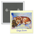 Pembroke Welsh Corgi Button Pins