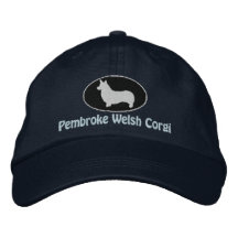 Pembroke Welsh Corgi Embroidered Hat (Dark)