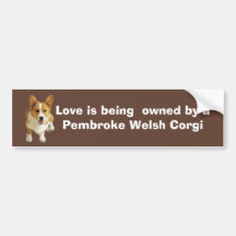 Pembroke Welsh Corgi Happy Bumper Sticker