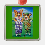 Pembroke Welsh Corgi Ornament Square Premium