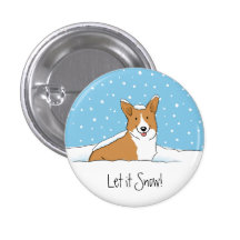 Pembroke Welsh Corgi Snow Dog Pins