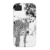 Pen and Ink Zebra iPhone 4 Cover