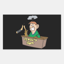 Penalty Box Rectangular Stickers