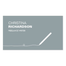 PENCIL BUSINESS CARD FOR AUTHORS & WRITERS III