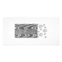 Pencil deer frozen brooks personalized photo card