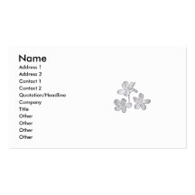 Pencil flowers business cards