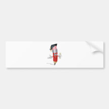 Pencil graduate education concept bumper sticker