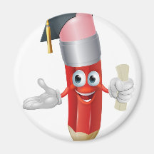 Pencil graduate education concept magnets