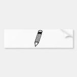 pencil icon bumper stickers