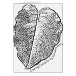 Pencil Sketch Leaf Card