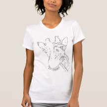 Pencil Sketch Tiki Tshirts
