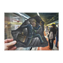 Pencil Vs Camera - No More Routine Gallery Wrapped Canvas