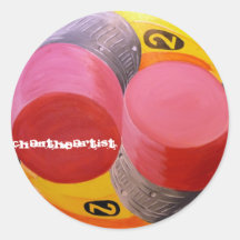 pencil ying yang, chadtheartist stickers