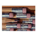Pencils background texture postcards