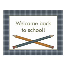 Pencils Welcome Back to School Postcard