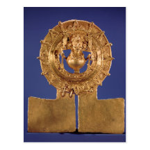 Pendant representing a sun disc, Zaachila Post Cards