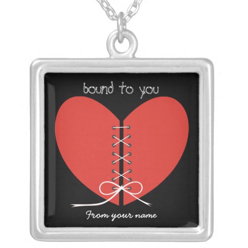Pendentif argenté fait sur commande de coeur de de