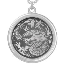 Pendentif chinois de cercle de dragon colliers
