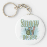 Pengin Ski Snow Please Key Chain