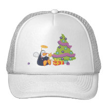 Penguin Angel Christmas Hat