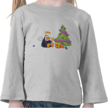 Penguin Angel Christmas T-shirts