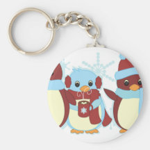 Penguin Around Keychains