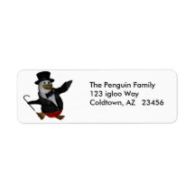 Penguin Awareness Day address ~ January 20 Return Address Label