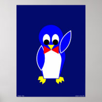 Penguin - Blue Posters