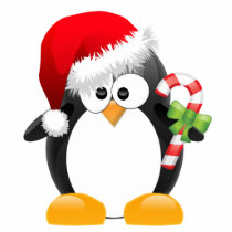 Penguin Christmas Ornament Cut Out