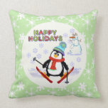 Penguin Christmas Pillow