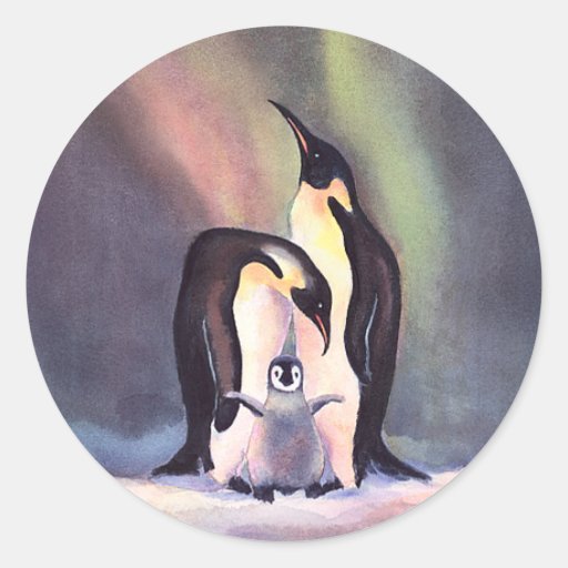 PENGUIN FAMILY by SHARON SHARPE Stickers
