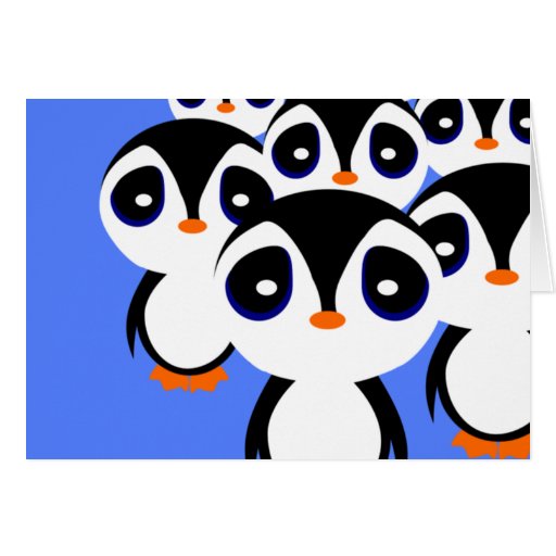 Penguin Family Greeting Card