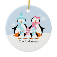 Penguin Family Ornaments ornament