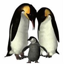 Penguin Family Photo Sculpture