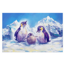 Penguin Family Custom Stationery