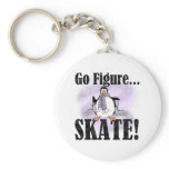 Penguin Go Figure Skate keychains