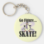 Penguin Go Figure Skate T-shirts and Gifts Keychains