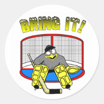 Penguin Goalie Sticker