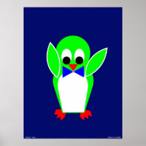 Penguin - Green Posters