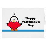 Penguin Heart Valentine Card