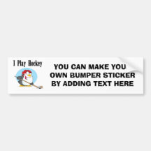 Penguin Hockey Tshirts and Gifts Bumper Sticker
