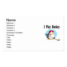 Penguin Hockey Tshirts and Gifts Business Card