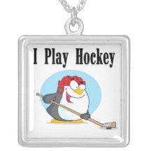 Penguin Hockey Tshirts and Gifts Pendant