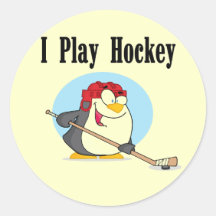 Penguin Hockey Tshirts and Gifts Stickers