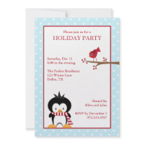 Penguin Holiday Invitations