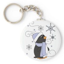 Penguin in Awe Key Chain