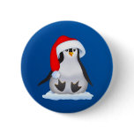 Penguin in Santa Hat Pin