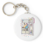 penguin in the fridge key chains