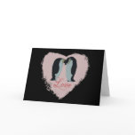 Penguin Love Heart Cards
