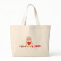Penguin Making Valentines bags